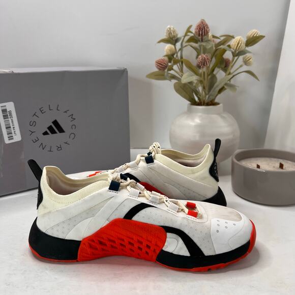 Adidas by Stella McCartney Training Dropset Shoe White Orange IG1142 Women 6.5 - Picture 6 of 10